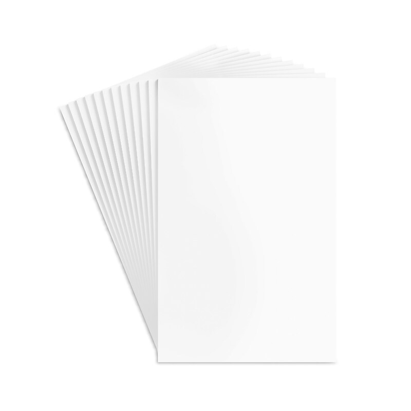 Staples Notepads, 5" x 8", Unruled, White, 100 Sheets/Pad, Dozen Pads/Pack (ST57329) image 1