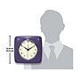 Infinity Instruments Square Retro Wall Clock, 9.25" (13228PRHT-4103)~#|#~F20F7510-82E4-4D64-BF67FD66BC3EB861_sc7