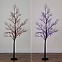 Nearly Natural 6' Pre-Lit Halloween Minimalist Twig Artificial Fall Tree with 320 Orange and Purple LED Lights (T4926)~#|#~F2133334-F73C-4161-935C10E810B62B23_sc7
