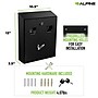 Alpine Industries Stainless Steel Outdoor Cigarette Receptacle, 1 Gallon, Black (490-01-BLK)~#|#~F2158C18-DDAD-4DF0-BED4274552769D75_sc7