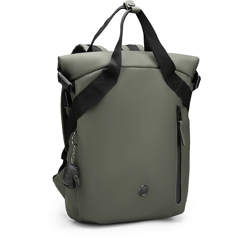 SwissDigital LAMONE Rolltop Laptop Compatible Backpack, Medium, Dark Green (SD1686-23) image 1