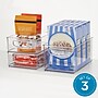 iDESIGN Assorted Stackable Plastic Storage Bin with Handles, Clear, 3/Pack (64999C3)~#|#~F216FDBF-E491-4DD0-871F9FE69E0D59EC_sc7