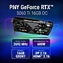 PNY NVIDIA GeForce RTX 5060 Ti OC Dual Fan PCIe 5.0 16GB GDDR7 Gaming Graphics Card, 2407 MHz Core, Black (VCG5060T16DFXPB1-O)~#|#~F2189CFC-2DA8-4DDA-BF7AD59263EA0332_sc7