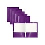 Better Office Glossy 2-Pocket Portfolio Folder, Purple, 25/Pack (80184-25PK)~#|#~F21CC1C5-C984-432F-ACB0417D6665CAB2_sc7