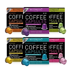 Bestpresso Intense Variety Assortment Coffee Nespresso Original Pods 120 Carton BST06106 Staples