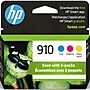 HP 910 Cyan/Magenta/Yellow Standard Yield Ink Cartridge, 3/Pack (3YN97AN#140)~#|#~F2295247-5185-409D-80D5D92C41D544DC_sc7