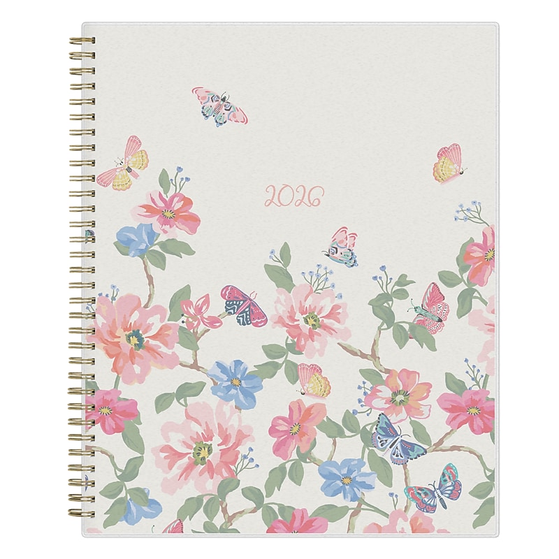 2026 Blue Sky Fly By 8.5" x 11"  Weekly & Monthly Planner, Plastic Cover, Multicolored (140195-26) image 1