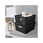 Simplify Slide to Stack Storage Tote, Plastic, Black, 2/Pack (25930-BLK-ST)~#|#~F22B4555-C58F-4638-90C012CF7A35CB8E_sc7