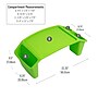 Mind Reader 10.75" x 22.25" Plastic Kids' Lap Desk Activity Tray, Green, 2/Pack (2KIDLAP-GRN)~#|#~F22D480A-D205-4543-86AB70FF441B7C9E_sc7