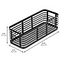 mDesign Steel Organizer, Matte Black (25936) ~#|#~F22DE625-303F-4CC7-BE05B850E18CA3FF_sc7