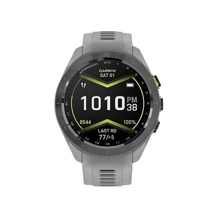 Garmin Approach S70 Golf Smartwatch, GPS, 42mm, Black Ceramic