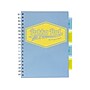 Pukka Pad Pastels 5-Subject Notebooks, 7" x 10", Ruled, 100 Sheets, Assorted Colors, 3/Pack (3032-PST)~#|#~F2325718-17D0-44F6-B89C42B02BF9EEEE_sc7