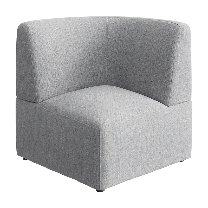 Bush Business Furniture Assemble Modular Corner Lounge Chair, Fog Fabric (ASM330FGF-03) image 1