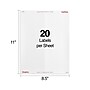Staples Laser/Inkjet Address Labels, 1" x 4", Bright White, 20 Labels/Sheet, 250 Sheets/Box, 5000 Labels/Box (ST18064-CC)~#|#~F239DB8E-EE5D-4DC6-84D153F1000BAEF5_sc7