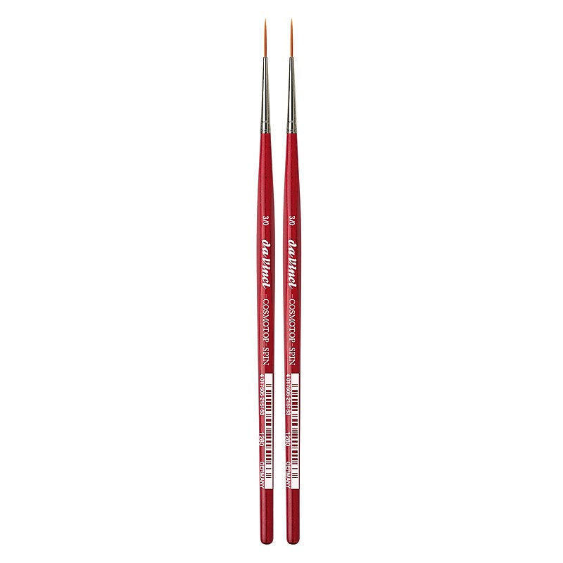 da Vinci COSMOTOP-SPIN Mixed Media Synthetic Bristle, Rigger Brushes, 2/Pack (DVXVA1280N3-2) image 1