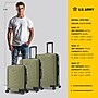US Army FOX PRO 3-Piece Hardside Spinner Carry-On Luggage Set, TSA Checkpoint Friendly, OLIVE DRAB (USLFPROSML-GRN)~#|#~F23CBBAC-593F-4781-BD4F77923101DA52_sc7