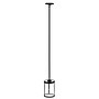 Lalia Home 1-Light 9.25" Farmhouse Hanging Cylindrical Clear Glass LED Pendant Fixture with Accents, Black (LHP-3002-BK)~#|#~F23FB00B-2C83-4455-998D6CC1CC02D5A9_sc7