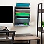 Mind Reader 5-Compartment Mountable Plastic Vertical File Storage, Gray  (WALLANCH-GRY)~#|#~F240E4CF-0820-4DF0-926A05D2D46FAF16_sc7