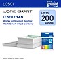 Brother LC501 Cyan Standard Yield Ink Cartridge, Prints up to 200 Pages (LC501C)~#|#~F242CAE2-879D-4437-A91C1DE174FEF10D_sc7