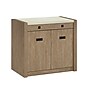 Sauder Dixon City 30"H Storage Cabinet with 2 Shelves, Brushed Oak (432888)~#|#~F242ED7D-2A36-4800-ABCD640907BE5A53_sc7