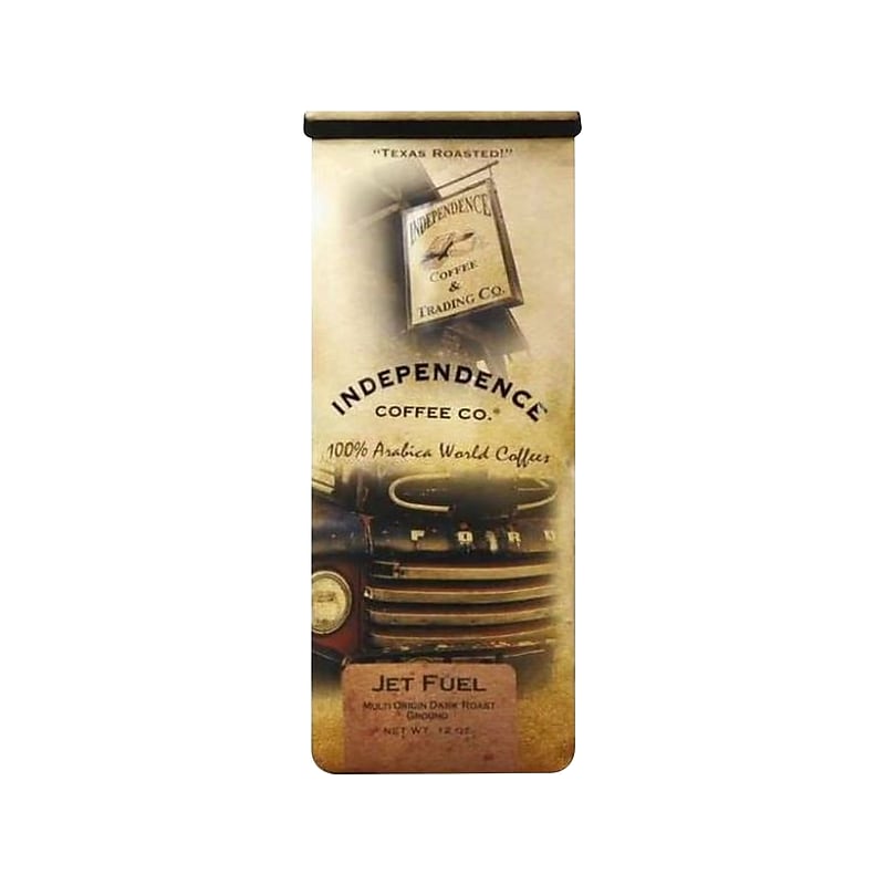 Independence Coffee Co. Jet Fuel Ground Coffee Packet, Dark Roast, 12 oz. (JFX.GR-72ozcs) image 1