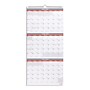 2026 Staples 12" x 27" Three-Month Wall Calendar, Red/White/Gray (ST53920-26)~#|#~F2474741-F20A-493F-88C44B9B23E96231_sc7