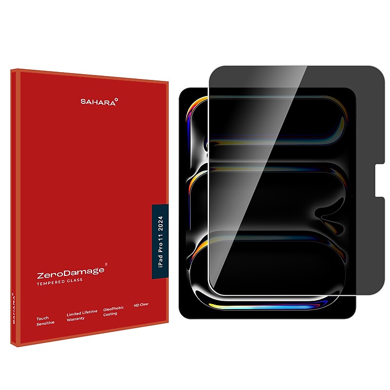 SaharaCase ZeroDamage Ultra Strong Tempered Glass Screen Protector for Apple iPad Pro 11" M4 (ZD-T00064) image 1