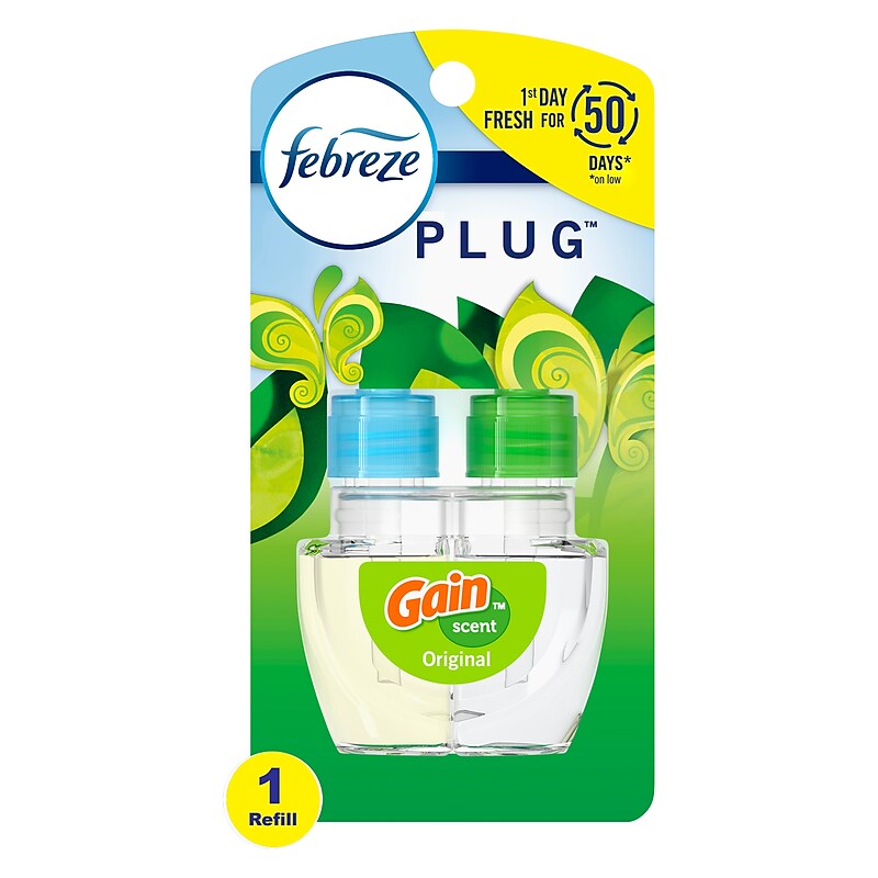 Febreze Plug Air Freshener Scented Oil Refill, Gain Scent, 0.87 oz. (74903) image 1