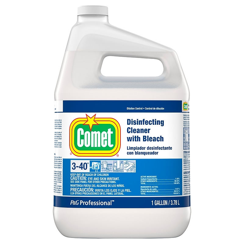 Comet Disinfecting Cleaner with Bleach, Dilution Control, 1 Gallon, 3/Carton image 1