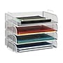 Mind Reader Metal Side Loading Stackable Letter Tray, White (DSTACK4-WHT)~#|#~F2571FD5-8F6D-4A64-A07AE944574E2B91_sc7
