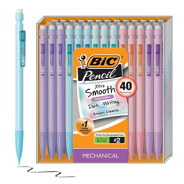 BIC Xtra Smooth Mechanical Pencils, 0.7mm, #2 Medium Lead BIC Xtra Smooth Mechanical Pencils, 0.7mm, #2 Medium Lead