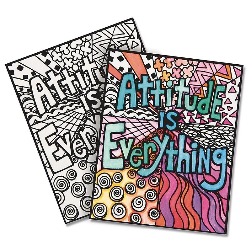 S&S Attitude Is Everything Velvet Art Posters, 24/Pack (PS1439) image 1