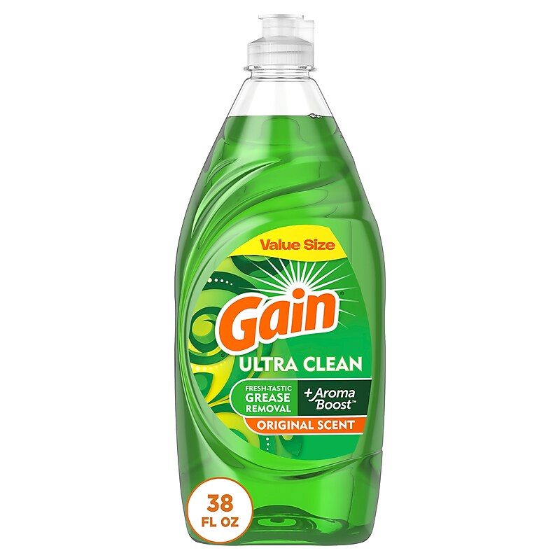 Gain Ultra Liquid Dish Soap, Original Scent, 38 oz. (74346) image 1