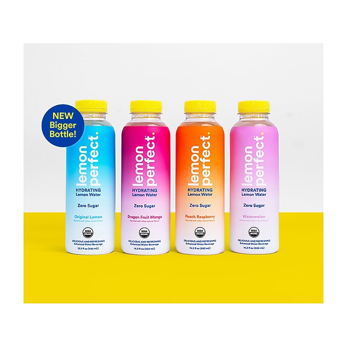 Lemon Perfect Flavored Hydrating Water, 15.2 fl. oz., 12 Bottles