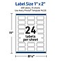 Avery Waterproof Rectangle Laser Multipurpose Labels, 1" x 2", White, 600/Pack (19479399245)~#|#~F269A9D3-F2CB-4C9C-87CB1A71A04F7F67_sc7