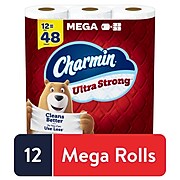 Charmin Ultra Strong Toilet Paper 12 Mega Rolls, 242 Sheets Per Roll (04170/75321)