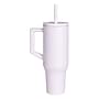Elemental Commuter Series Stainless Steel Triple Wall Insulated Tumbler with 2 Straws & Handle, 40 oz., White (ET40WH12)~#|#~F26BCD71-DC70-47AE-AA3C32AE7C098C2D_sc7