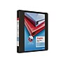 Staples Heavy Duty 1" 3-Ring View Binder, D-Ring, Black (ST56231-CC)~#|#~F26C203F-F721-497A-BC28123BD9481C5E_sc7