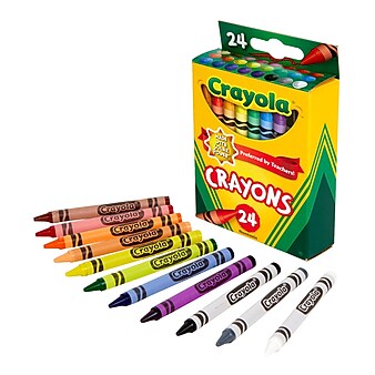 Crayola® Crayons, Assorted Colors, 24/Box (523024)