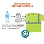 GloWear 8289-ECO High Visibility Short Sleeve T-Shirt, ANSI Type R Class 2, Lime, 4X, (21538)~#|#~F27903D6-9E03-4032-A805C6A48B32F3DD_sc7
