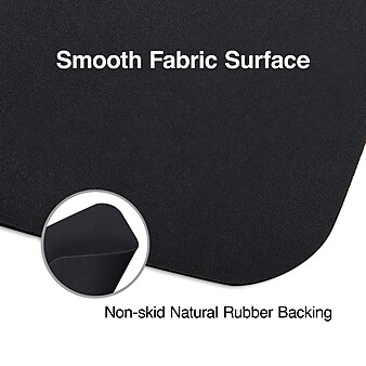Staples Mouse Pad, Black (382955-CC)