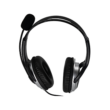 Spracht Noise-Canceling Stereo On-the-Ear Computer Headset, Black (ZUMWDUSB2)