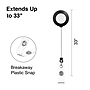 Staples Badge Reels, 30" Retractable Cord Length, Vinyl/Metal, Black, 25/Pack (18913/3748022)~#|#~F27D07CD-BFF6-4CCF-9FEABA258D64D470_sc7