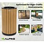 Alpine Industries Steel Outdoor Trash Can with Open Lid, 32 Gallon, Cedar (ALP4400-01-CD)~#|#~F27F9893-D9C2-448B-A4CECAB57EA1025C_sc7