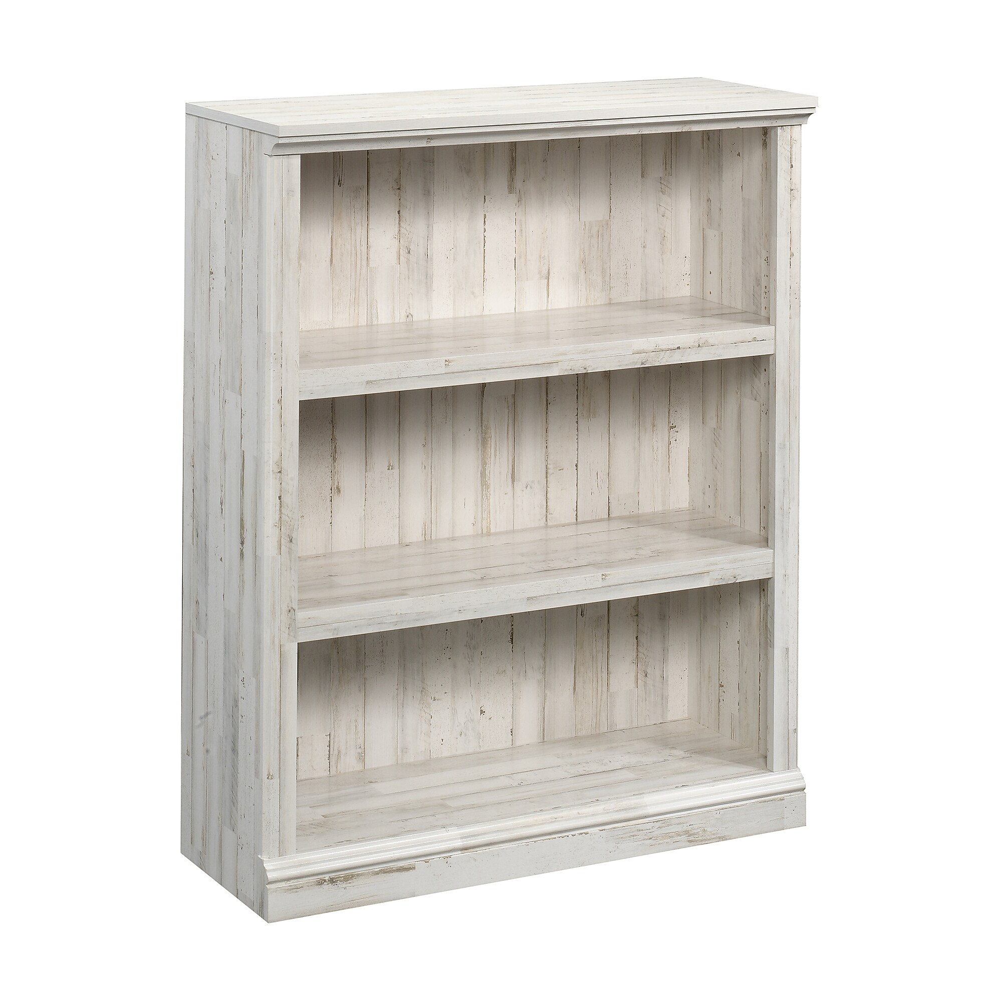 Sauder Select 44″H 3-Shelf Bookcase, White Plank (426427) Sansujyuku sansujyuku.com