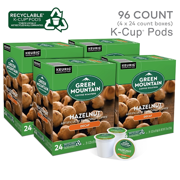 Green Mountain Hazelnut Decaf Coffee Keurig® K-Cup® Pods, Light