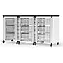 Luxor Mobile 9-Section Modular Classroom Storage Cabinet, 28.75"H x 18.2"D, White (MBS-STR-31-9L)~#|#~F283D485-865D-4E0E-B3E4ABAC10C103CC_sc7