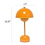 Simple Designs Mushroom Magic Dimming 11.80" LED Touch Table Lamp, Portable & Rechargeable, Bright Orange (LD1069-BRO)~#|#~F28D8703-563D-4FD3-A5BB2562BF44694F_sc7