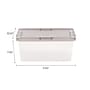 Iris 17 Quart Snap Top Plastic Snap Closure Storage Bin, Clear, 8/Pack (500156)~#|#~F28E93A9-1709-423E-8CA001A7D56E0432_sc7