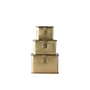 Storied Home Square Decorative Metal Boxes with Hinged Lids, Gold, 3/Pack (DA9978)~#|#~F2919D22-96DC-40C7-AC2D6626B039E7C8_sc7